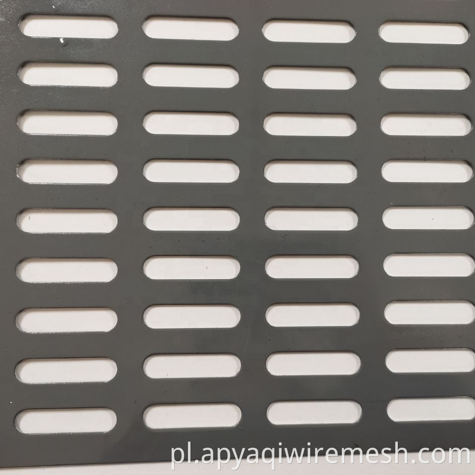 Grubość 0,8 mm niska stal węglowa perforowana metalowa siatka blacha stalowa stalowa arkusz siatki 5 mm otwór